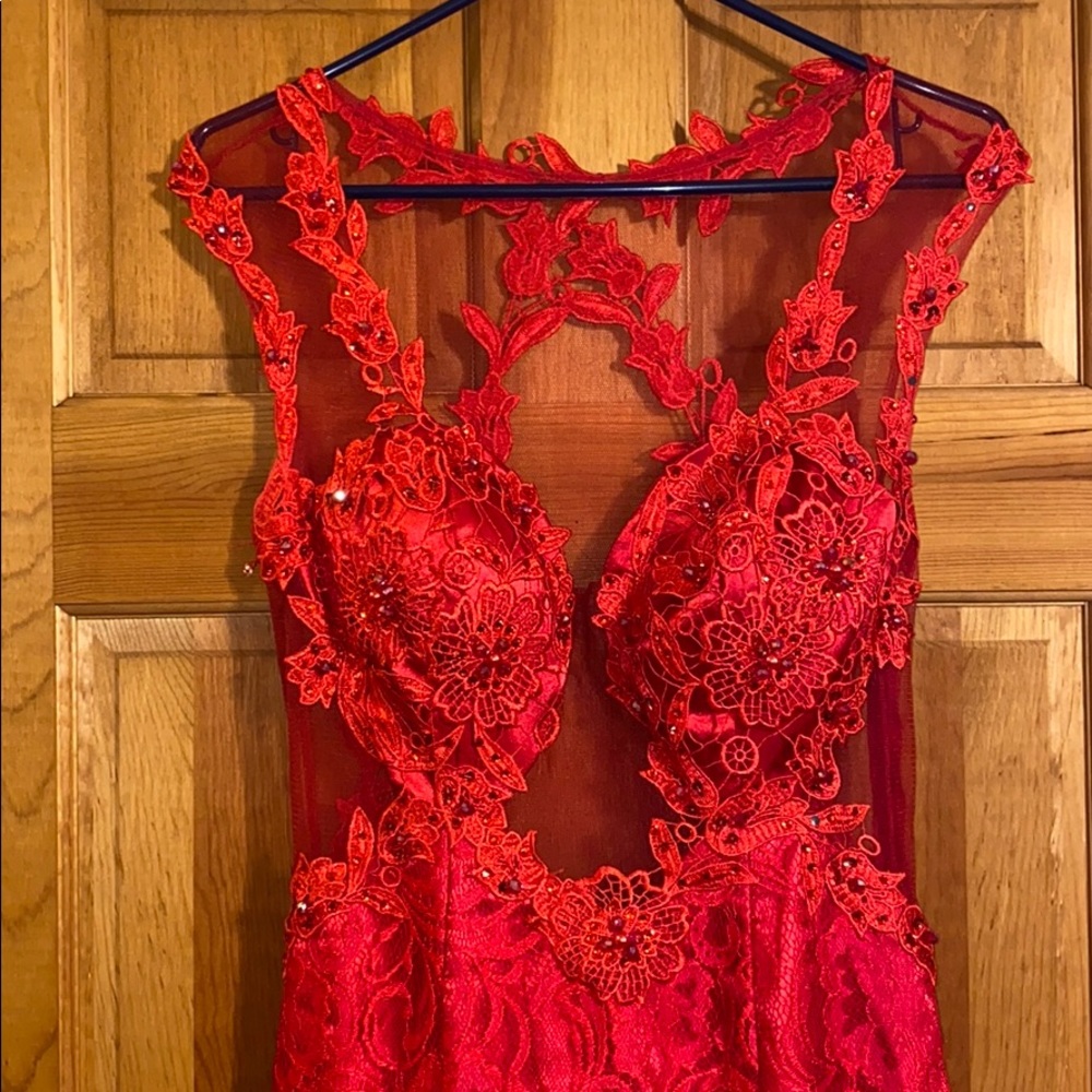 Red prom dress